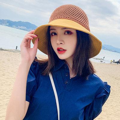 Woven hollow fisherman sunhat - Shop4less