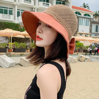 Woven hollow fisherman sunhat - Shop4less